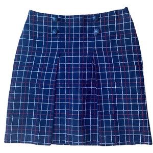 Brooks Brothers Nautical Sailor Americana Front Pleated Skirt 4